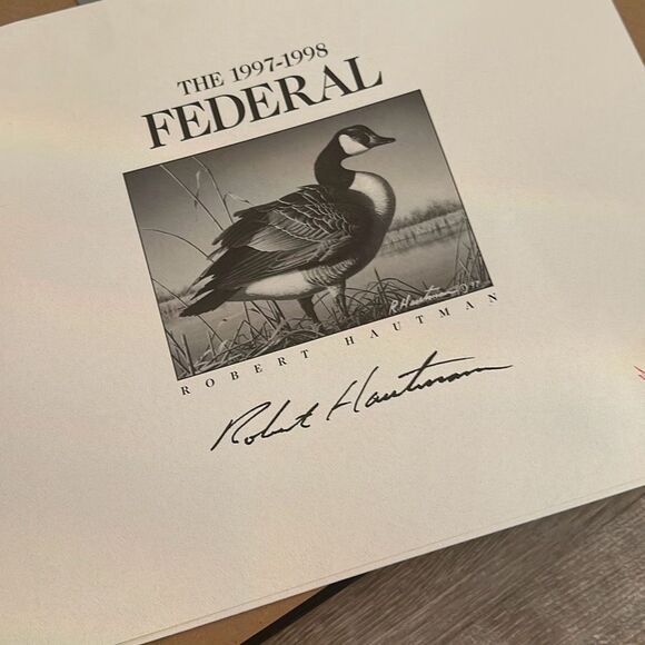 Robert Hautman 1997 1998 FEDERAL DUCK STAMP PRINT Signed executive gold medallio - Picture 10 of 11